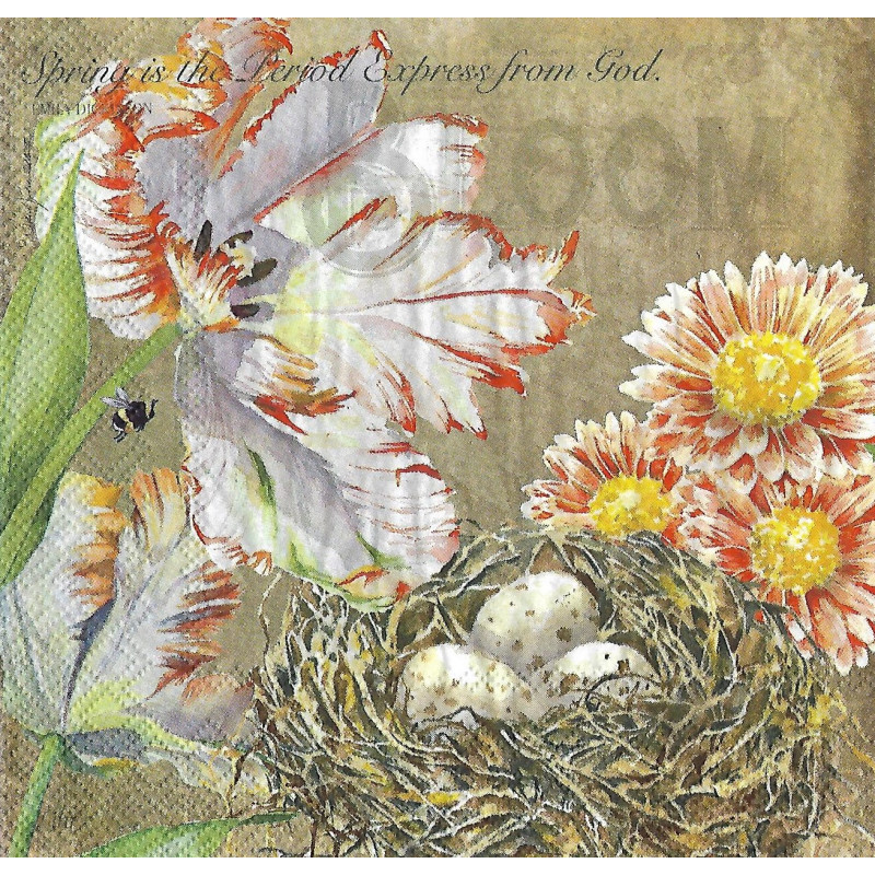 Serviette Vogelnest