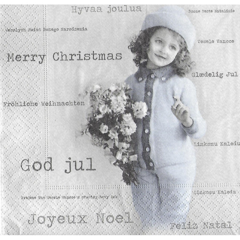 Serviette Merry Christmas