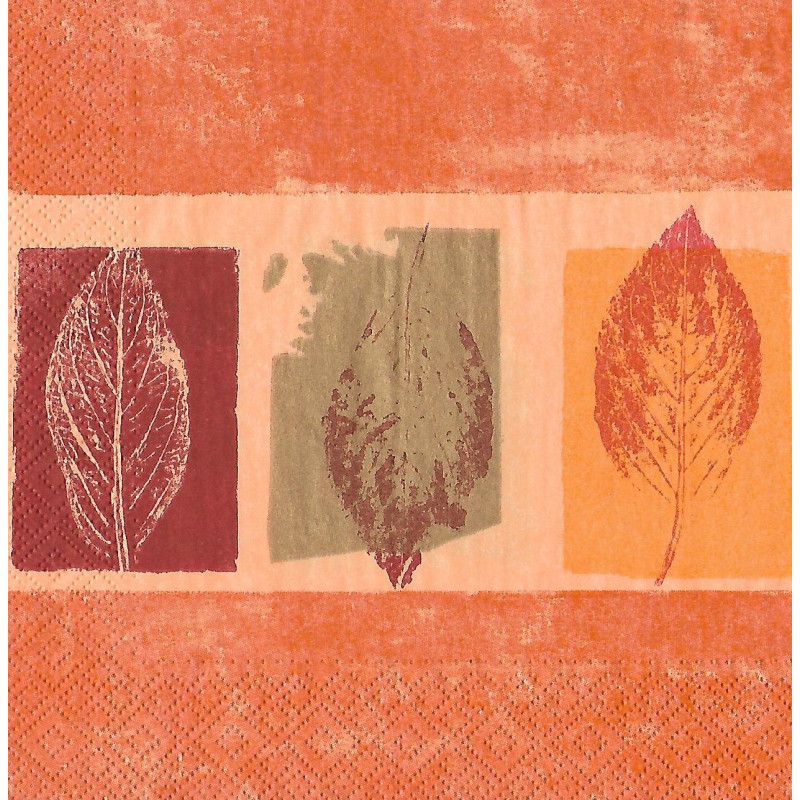 Serviette Blatt Autnum
