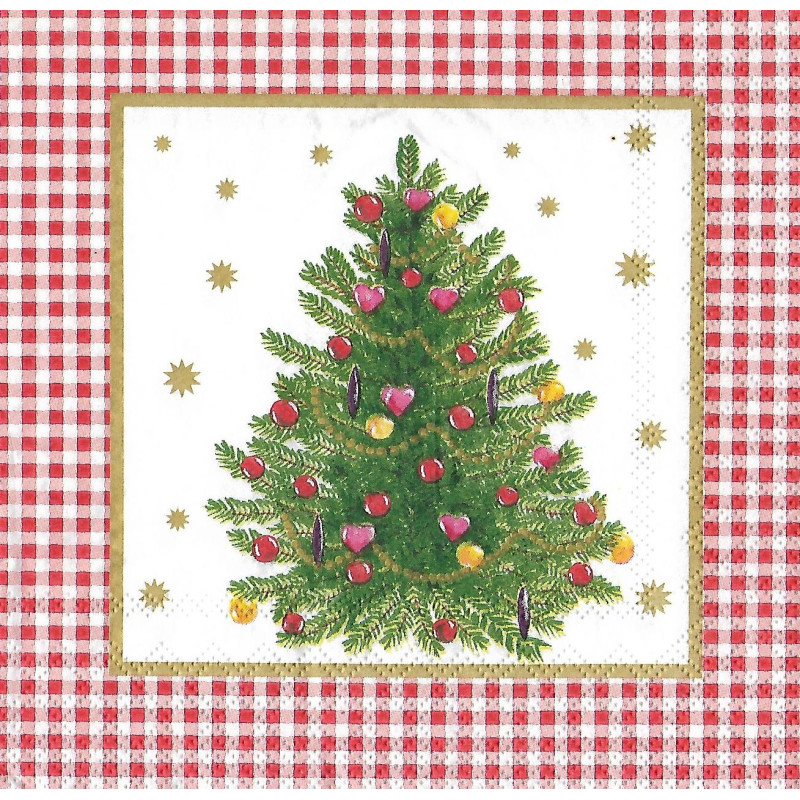 Serviette Weihnachtsbaum