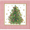 Serviette Weihnachtsbaum