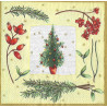 Serviette Weihnachtsbaum