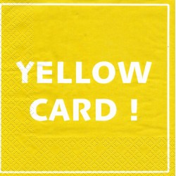 Serviette Yellow Card