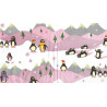 Serviette Pinguin rosa