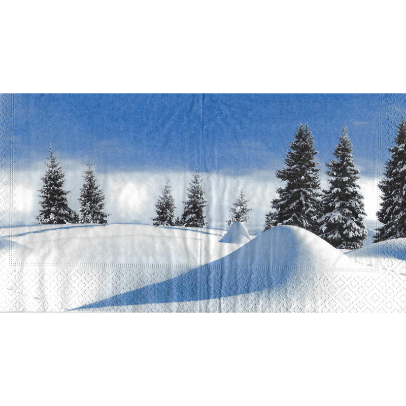 Serviette Winterlandschaft