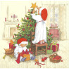 Serviette Waiting for Christmas