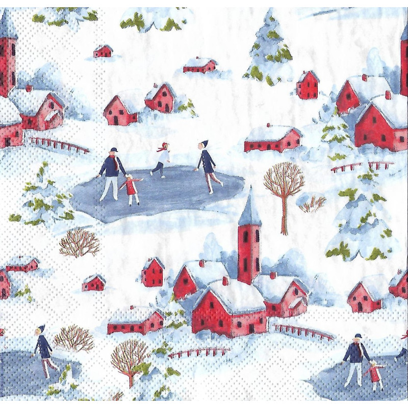 Serviette Winter Wunderland