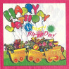 Serviette Happy Birthday