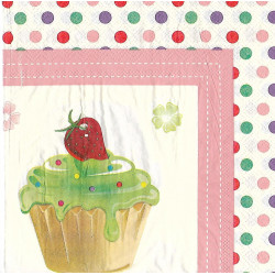 Serviette Cupcakes Birthday