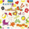 Serviette Happy Birthday cute