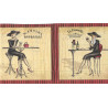 Serviette Elegante Dame rot