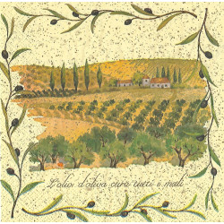 Serviette Olivenplantage