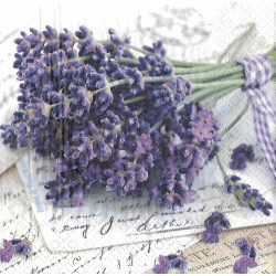 Serviette Lavendelstrauss
