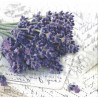 Serviette Lavendelstrauss