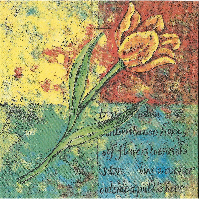 Serviette Tulpe