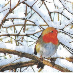Serviette Robin in a Winter...