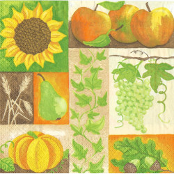 Serviette Herbstfrüchte