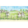 Serviette Kühe auf der Weide – Bauernhof Landschaft