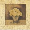 Serviette Gelbe Rosen – Vintage Blumenmotiv