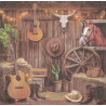 Serviette Western Pferd – Cowboy Ranch Motiv