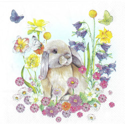 Serviette Hase mit...