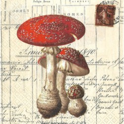 Servietten Fliegenpilz Vintage