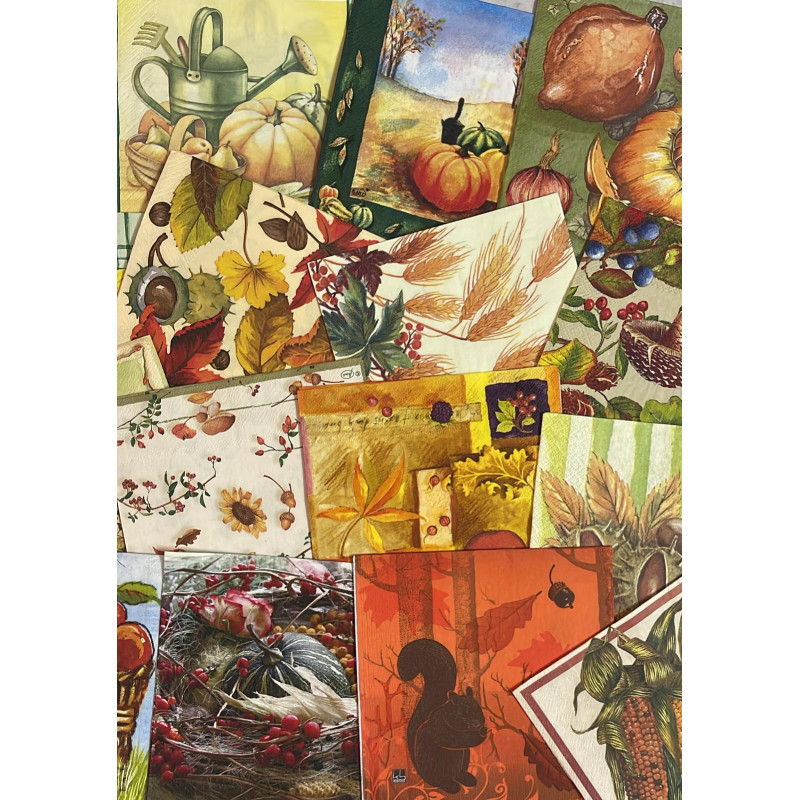 60 Herbstservietten Servietten