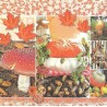 Serviette Herbst Szene