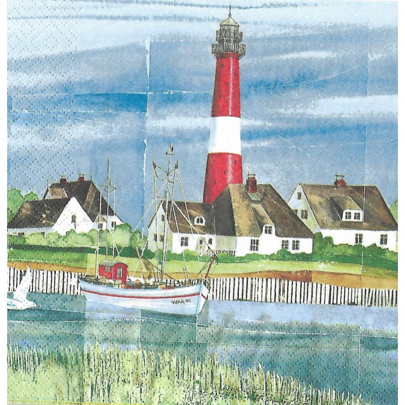 Serviette Leuchtturm