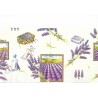 Serviette Lavendel creme