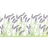 Serviette Lavendel weiss