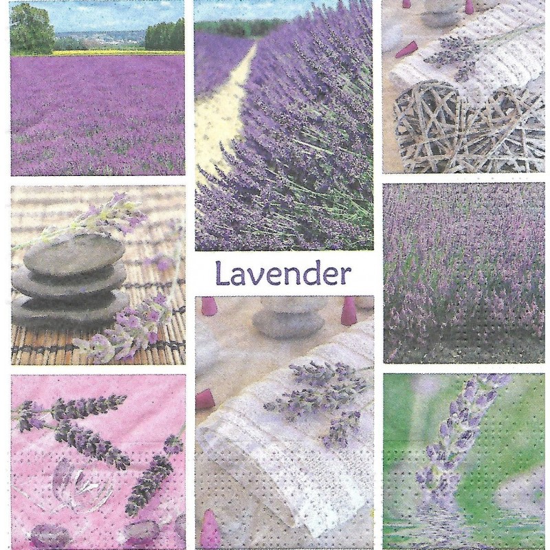 Serviette Lavendelmix