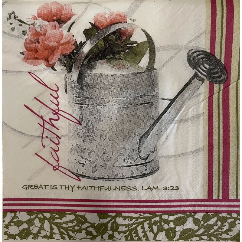 Serviette Giesskanne faithful