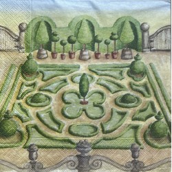 Serviette Garten Labyrinth