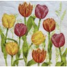 Serviette Tulpen