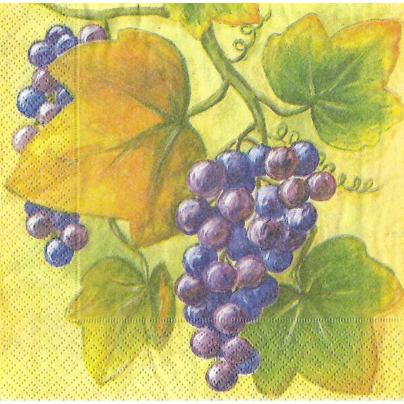 Serviette Weintrauben