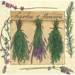 Serviette Herbs & Flowers...