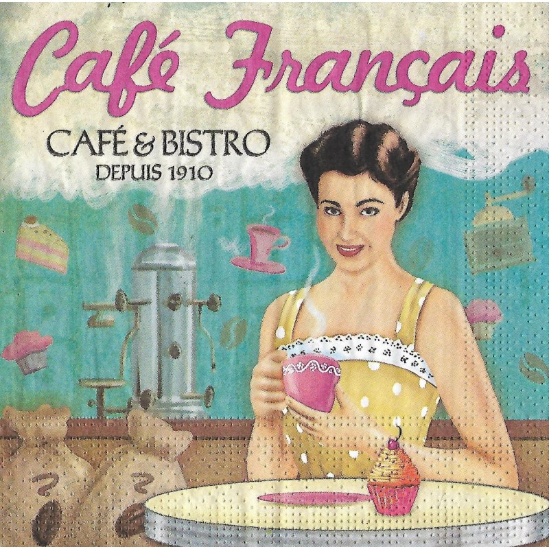 Serviette Cafe Francais