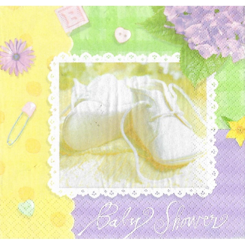 Serviette Babyschuhe