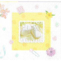 Serviette Babyschuhe