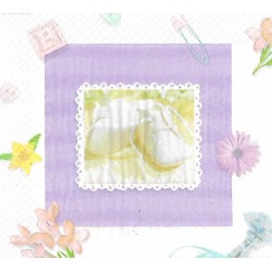 Serviette Babyschuhe