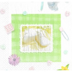 Serviette Babyschuhe