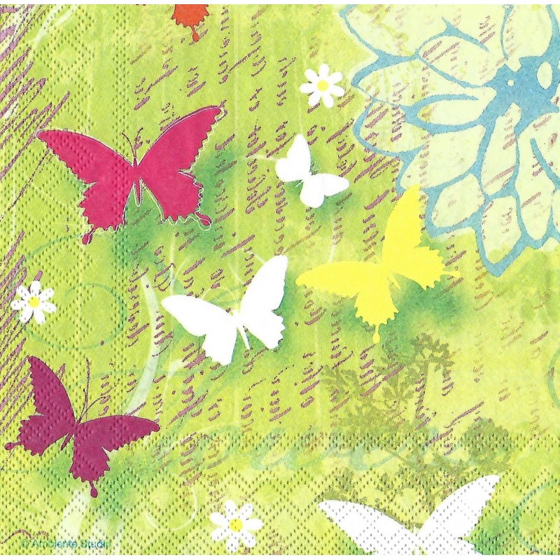 Serviette Schmetterlinge