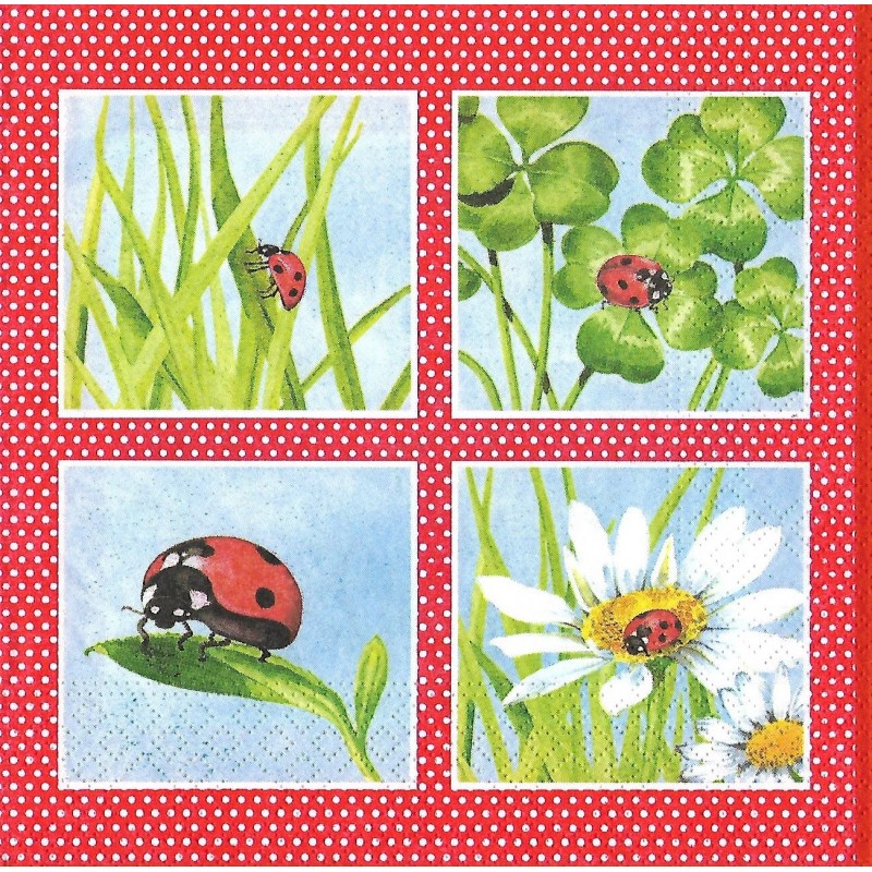 Serviette Marienkäfer