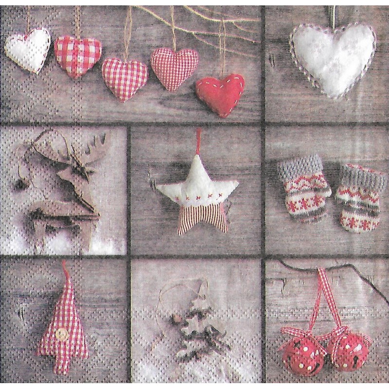 Serviette Weihnachtsmix